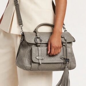Aimee Kestenberg Gray Leather Satchel